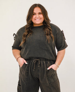 Catch Me if You Can Top in Black