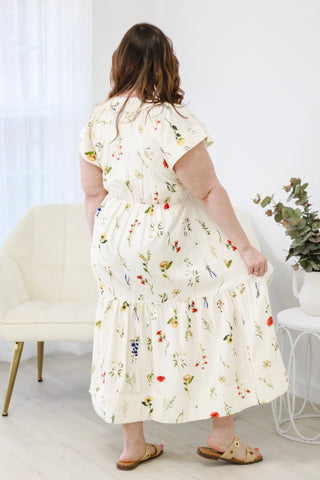 Budding Romance Floral Midi Dress