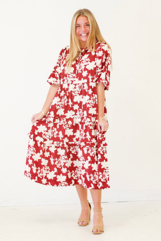 Happy for You Dress in Wine