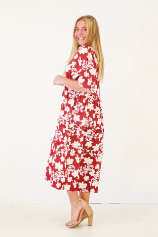 Happy for You Dress in Wine