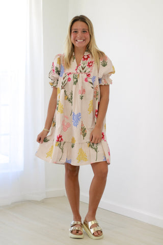 Seaside Magic Floral Dress