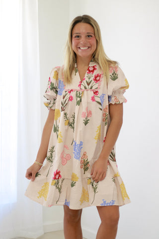 Seaside Magic Floral Dress