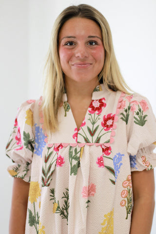 Seaside Magic Floral Dress