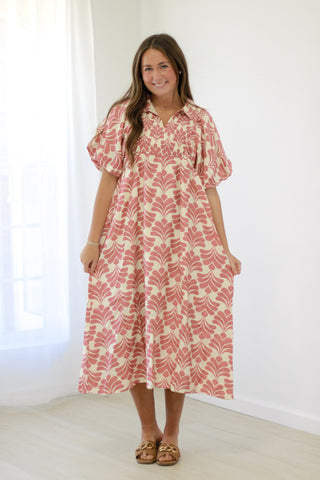 Calling Spring Mauve Midi Dress