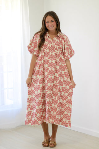 Calling Spring Mauve Midi Dress