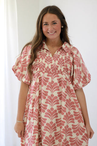 Calling Spring Mauve Midi Dress