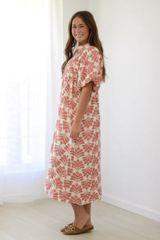 Calling Spring Mauve Midi Dress