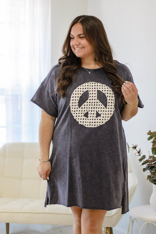 Peaceful Life Navy Dress