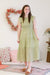 Made With Love Smocked Midi Dress in Olive