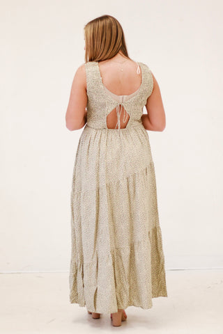 Tiny Blooms Smocked Maxi Dress