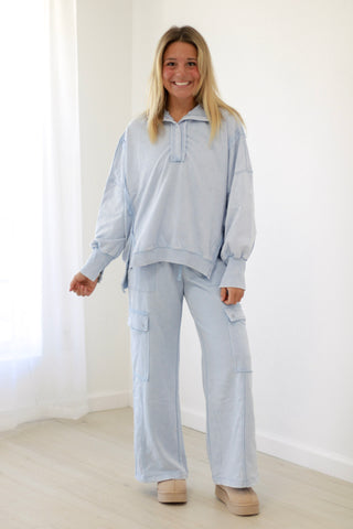 Crushing on You Snow Washed Sweatpants