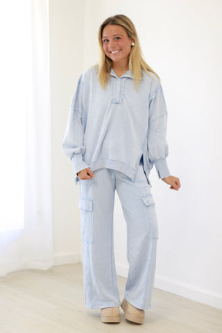 Crushing on You Snow Washed Sweatpants