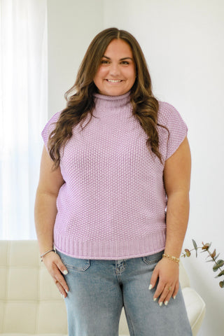 Spring Fever Sweater Vest in Lilac