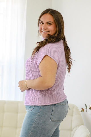 Spring Fever Sweater Vest in Lilac