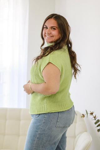 Spring Fever Sweater Vest in Avocado