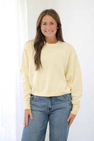 Crash With Me Pullover in Whip Cream