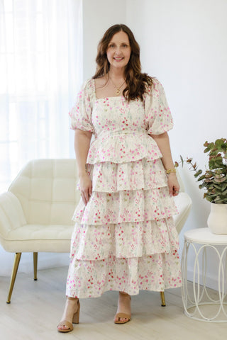 Moment's Like These Tiered Midi Dress