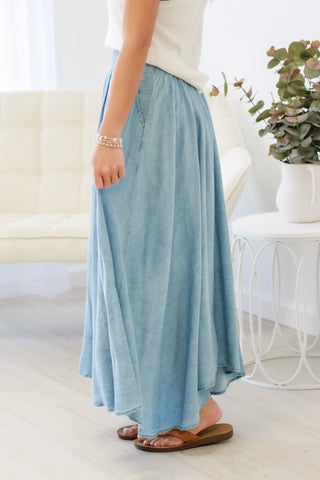This Moment on Chambray Skirt