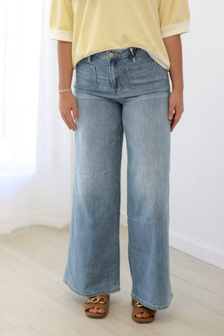 Wasting No Time Wide Leg Mica Jeans