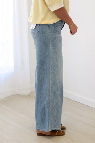 Wasting No Time Wide Leg Mica Jeans