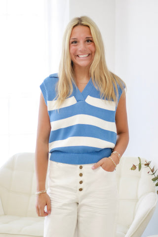 Small Town Girl Sleeveless Sweater