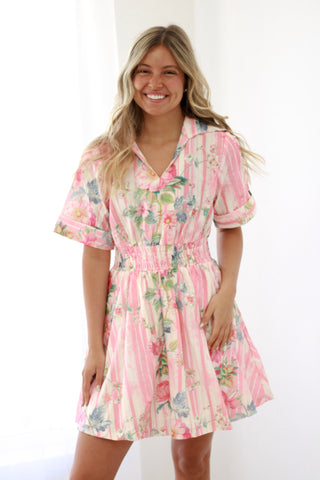 The Tea Room Pink Floral Dress