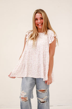 The Way You Make Me Smile Floral Top