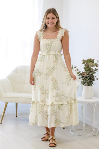 Beach Scene Midi Dress