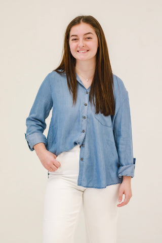 Closet Staple Chambray Top