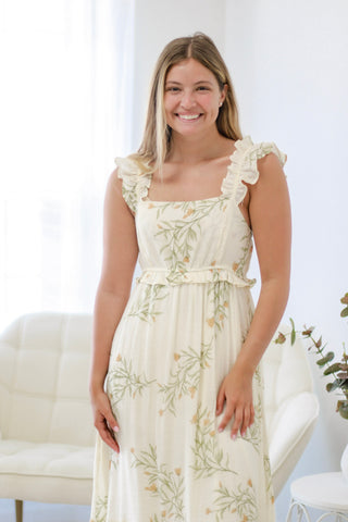 Beach Scene Midi Dress