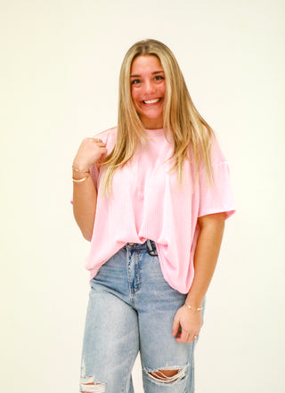 This is for the Best Ribbed Top in Pink