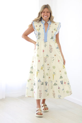 Breathless Floral Midi Dress