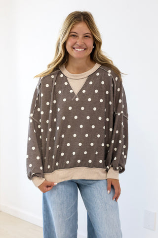 Lucky to Have You Polka Dot Top