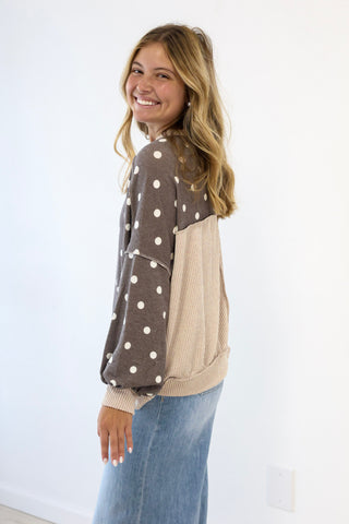 Lucky to Have You Polka Dot Top