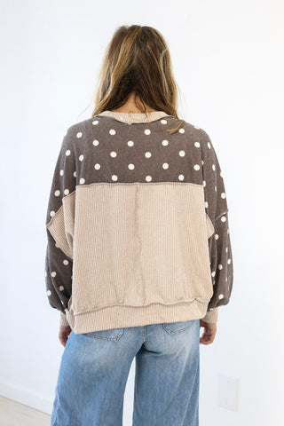 Lucky to Have You Polka Dot Top