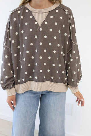 Lucky to Have You Polka Dot Top
