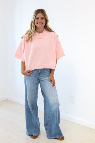 Blushing for you Pink Sweater