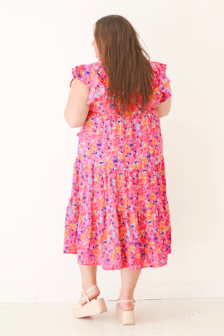 Tropical Destination Midi Dress