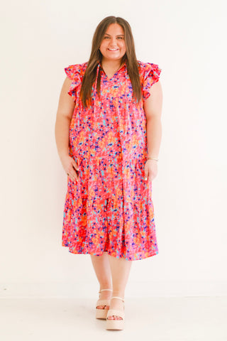Tropical Destination Midi Dress
