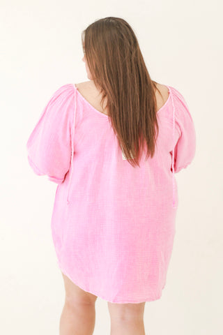 Beautiful Days Bubblegum Pink Babydoll Dress