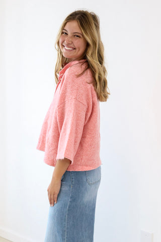 Sure About You Button Up Sweater