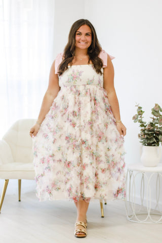 Fairy Garden Floral Maxi Dress