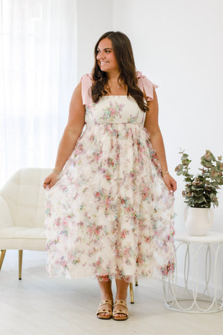 Fairy Garden Floral Maxi Dress