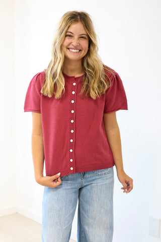 In Harmony With Me Button Up Sweater
