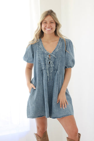 Here's the Thing Denim Dress