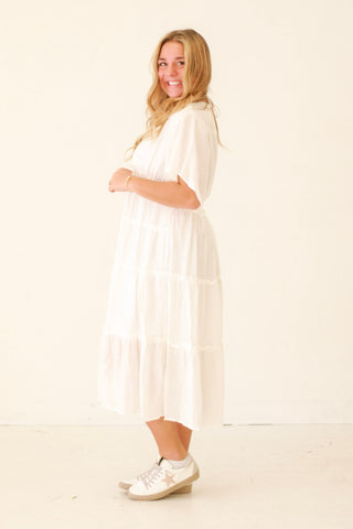 Time to Breathe Dress in White