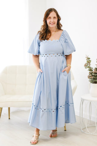 Charlotte Chambray Midi Dress