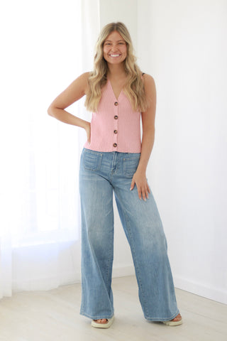 Begin Again Rose Tank