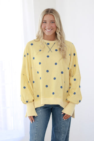 Love That for You Polka Dot Pullover