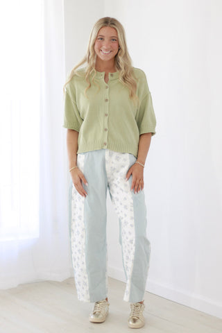 Crazy for You Ditzy Floral Barrel Jeans